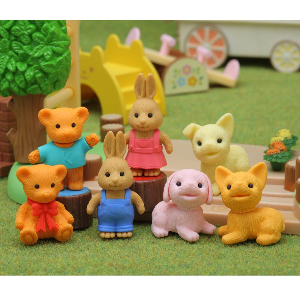 Amazon.com: Iwako SCERDOU001 Animal Kun Erasers, Pack of 60 : Toys